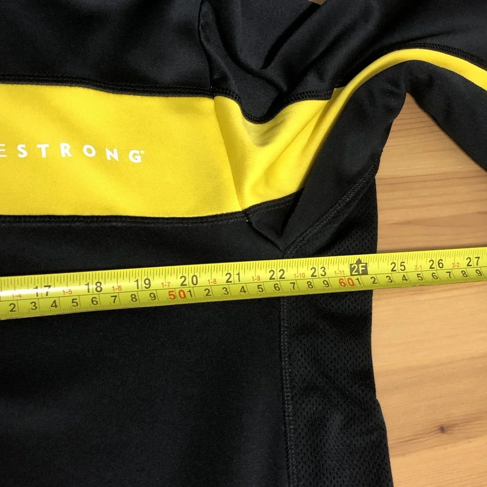Nike Livestrong Dri-FIT Full Zip Track Jacket Men's M Black Yellow Workout